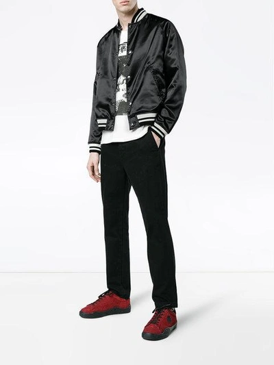 Reversible Stadium Blouson In Black