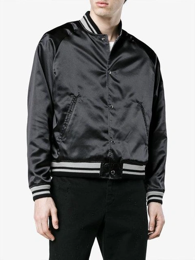 Reversible Stadium Blouson In Black