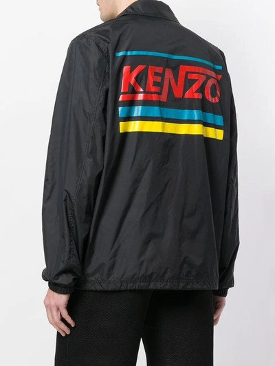 Shop Kenzo Logo Jacket In Black