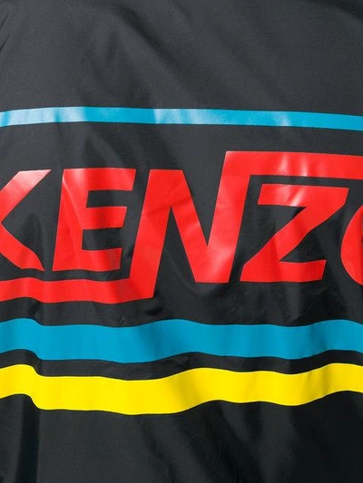 Shop Kenzo Logo Jacket In Black