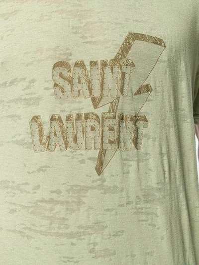 Shop Saint Laurent Front Logo T-shirt