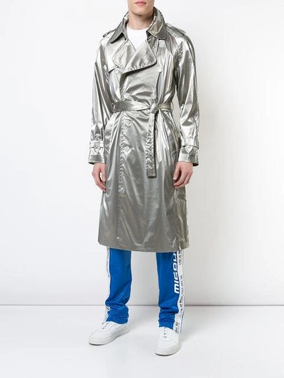 Misbhv Fantasy Trench Coat - Metallic | ModeSens