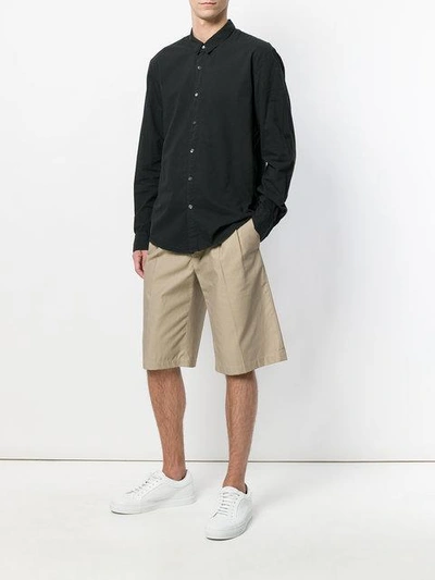 Shop James Perse Classic Shirt In Black