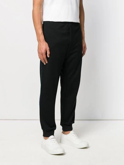 Shop Prada Classic Tapered Track Pants - Black