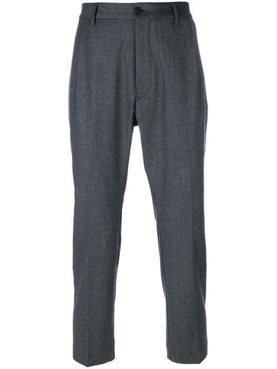 Shop Pence Pleated Trousers - Grey