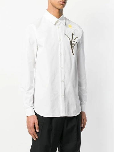 Shop N°21 Nº21 Leaf Print Shirt - White