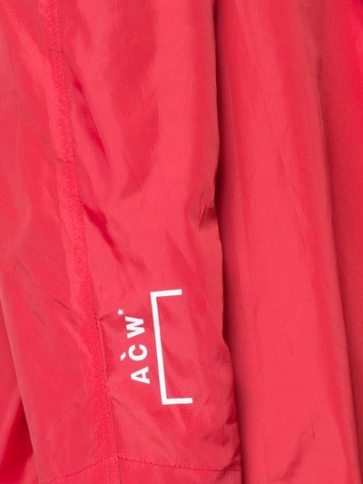 A-cold-wall* Hooded Raincoat In Red