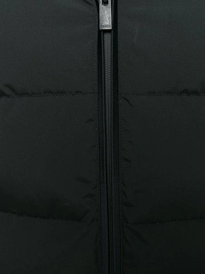 Shop Fendi Bag Bugs Puffer Jacket - Black