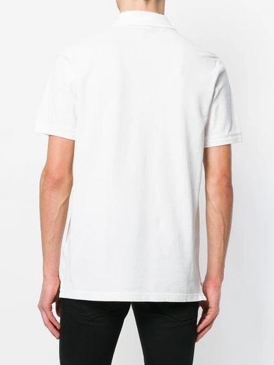 Shop Belstaff Logo Patch Polo Shirt - White
