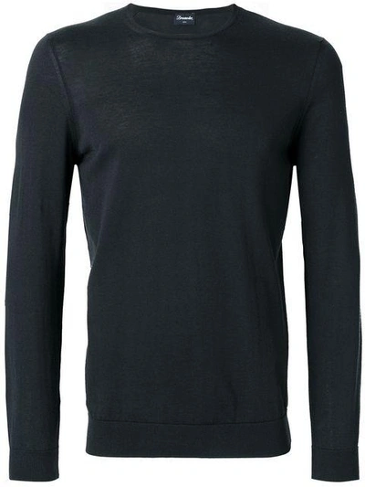 Shop Drumohr Chest Pocket T-shirt In Grey