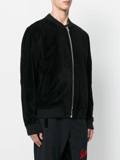 Shop Intoxicated Eagle-embroidered Bomber Jacket In Black