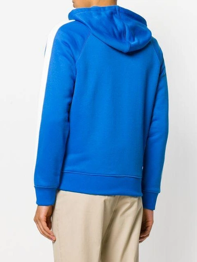 Shop Ami Alexandre Mattiussi Zipped Hoodie In Blue