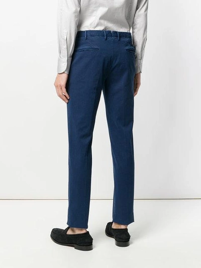 Shop Incotex Straight-leg Suit Trousers In Blue