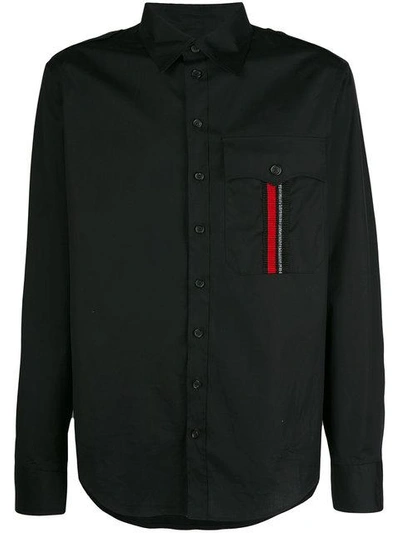 Shop Dsquared2 Ribbon-trimmed Shirt - Black