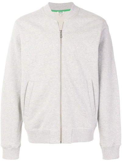 Shop Kenzo Zipped Sweatshirt - Grey
