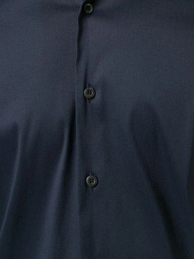 Shop Prada Classic Stretch Shirt In Blue