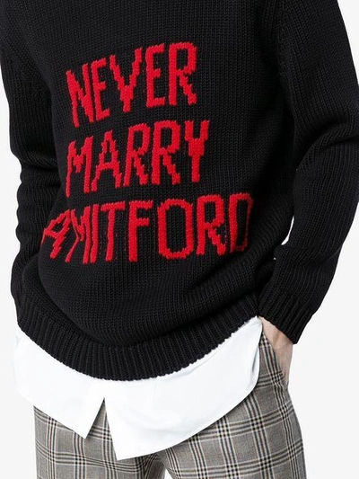 Shop Gucci Never Marry A Mitford Jumper In Black