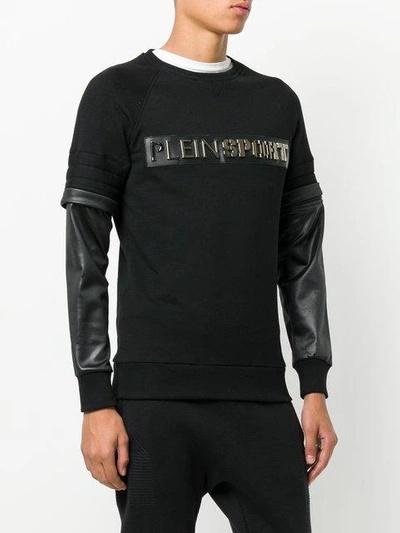 Shop Plein Sport Cinderella Man Sweatshirt In Black