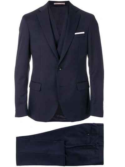 Shop Paoloni Two Piece Suit - Blue