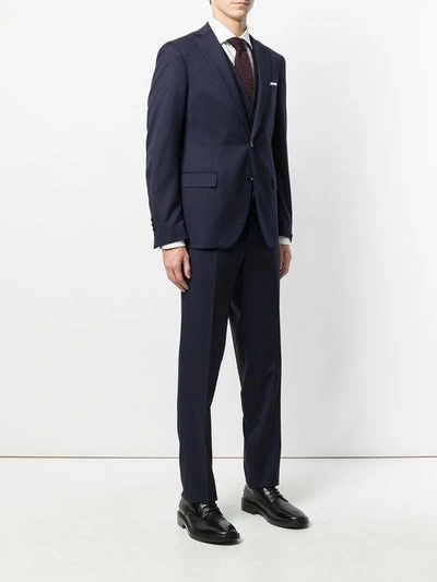 Shop Paoloni Two Piece Suit - Blue