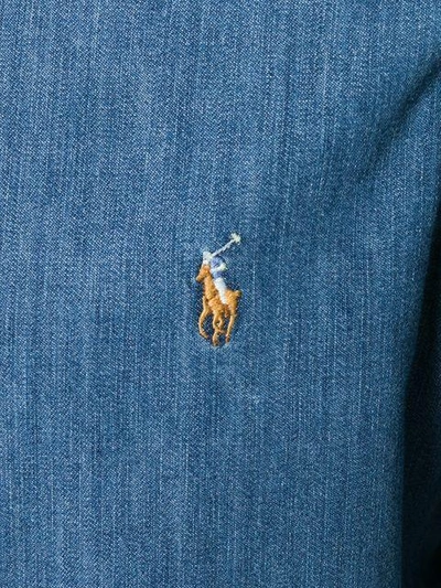 Polo Ralph Lauren Denim Sport Shirt In Blue