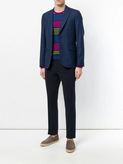 Shop Etro Striped Knitted Sweater