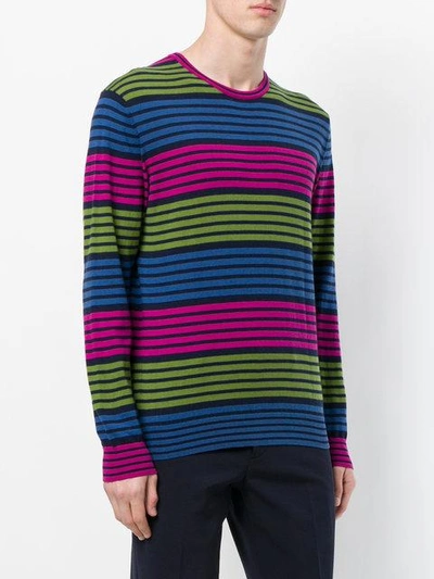 Shop Etro Striped Knitted Sweater