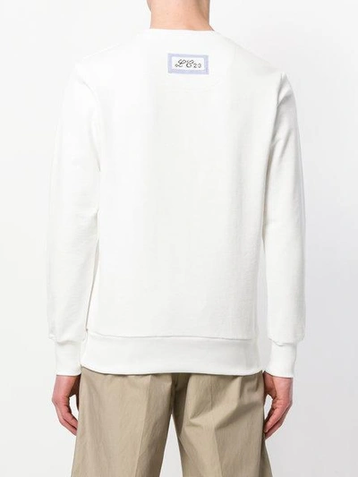 Shop Lc23 Logo Patch Sweatshirt - White