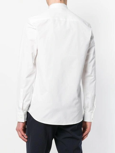 Shop Kenzo Ruffled Collar Shirt - White