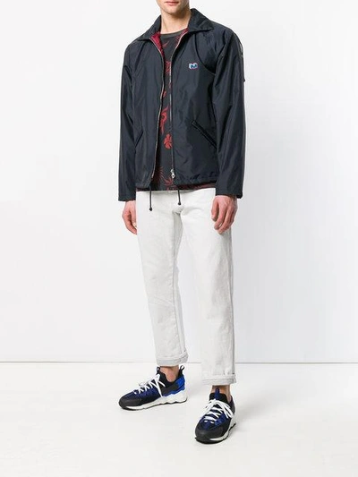 Shop Marni M Logo Jacket - Blue