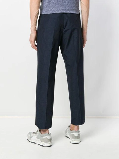 Shop Golden Goose Casual Straight-leg Trousers In Blue