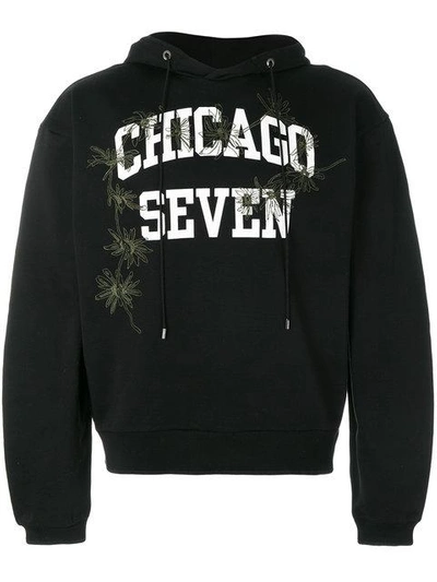 Shop Oamc Chicago Seven Hoodie In Black