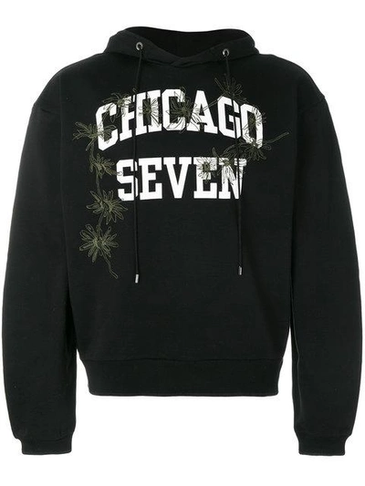 Oamc Chicago Seven Hoodie In Black