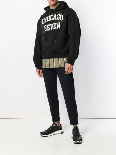 Oamc Chicago Seven Hoodie In Black