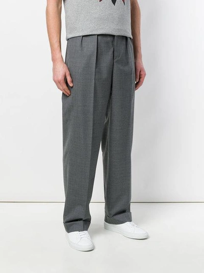 Shop Maison Margiela Classic Tailored Trousers - Grey