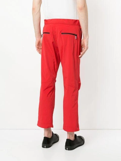 cropped loose fit trousers
