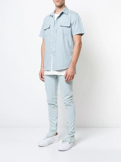 Shop Fear Of God Classic Skinny Jeans In Blue