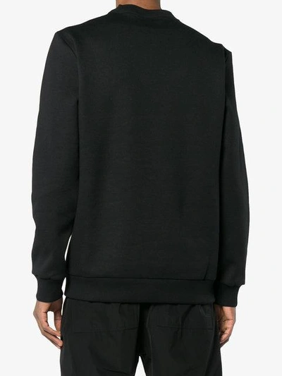 Alyx Color Block Logo Cotton Blend Sweatshirt In Black