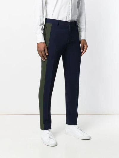 Shop Alexander Mcqueen Side Stripe Detail Trousers