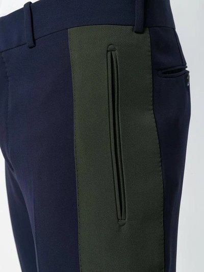 Shop Alexander Mcqueen Side Stripe Detail Trousers