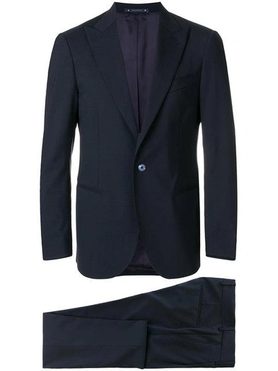 Shop Bagnoli Sartoria Napoli Classic Two-piece Suit In Blue