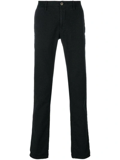 Shop Incotex Skinny Trousers - Black