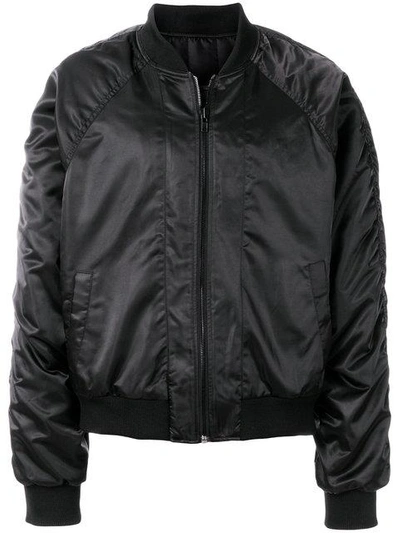 Shop D.gnak By Kang.d D.gnak Sheen Bomber Jacket - Black