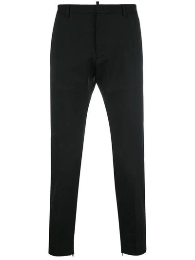 Shop Dsquared2 Tapered Trousers In Black