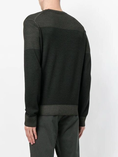 Shop Tomas Maier Overdyed Fine Merino Sweater - Green