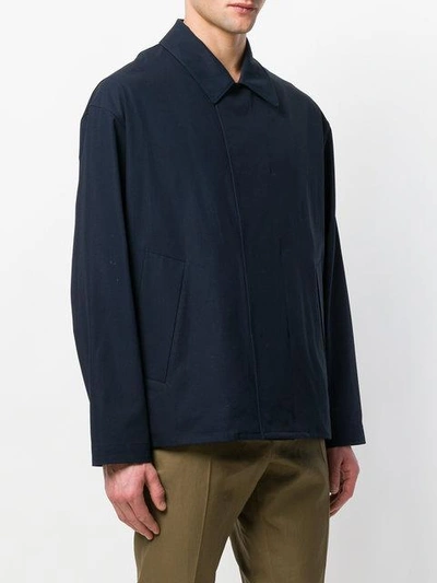 Shop Jil Sander Shirt Jacket In Blue