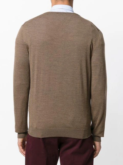 Shop Fashion Clinic Timeless Knitted Sweater In Brown