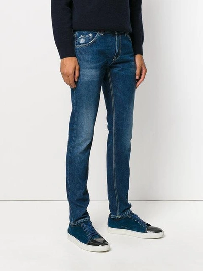 Shop Dondup Distressed Skinny Jeans In 800