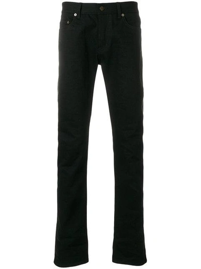 Shop Saint Laurent Slim Fit Classic Jeans - Black