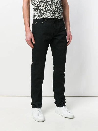 Shop Saint Laurent Slim Fit Classic Jeans - Black